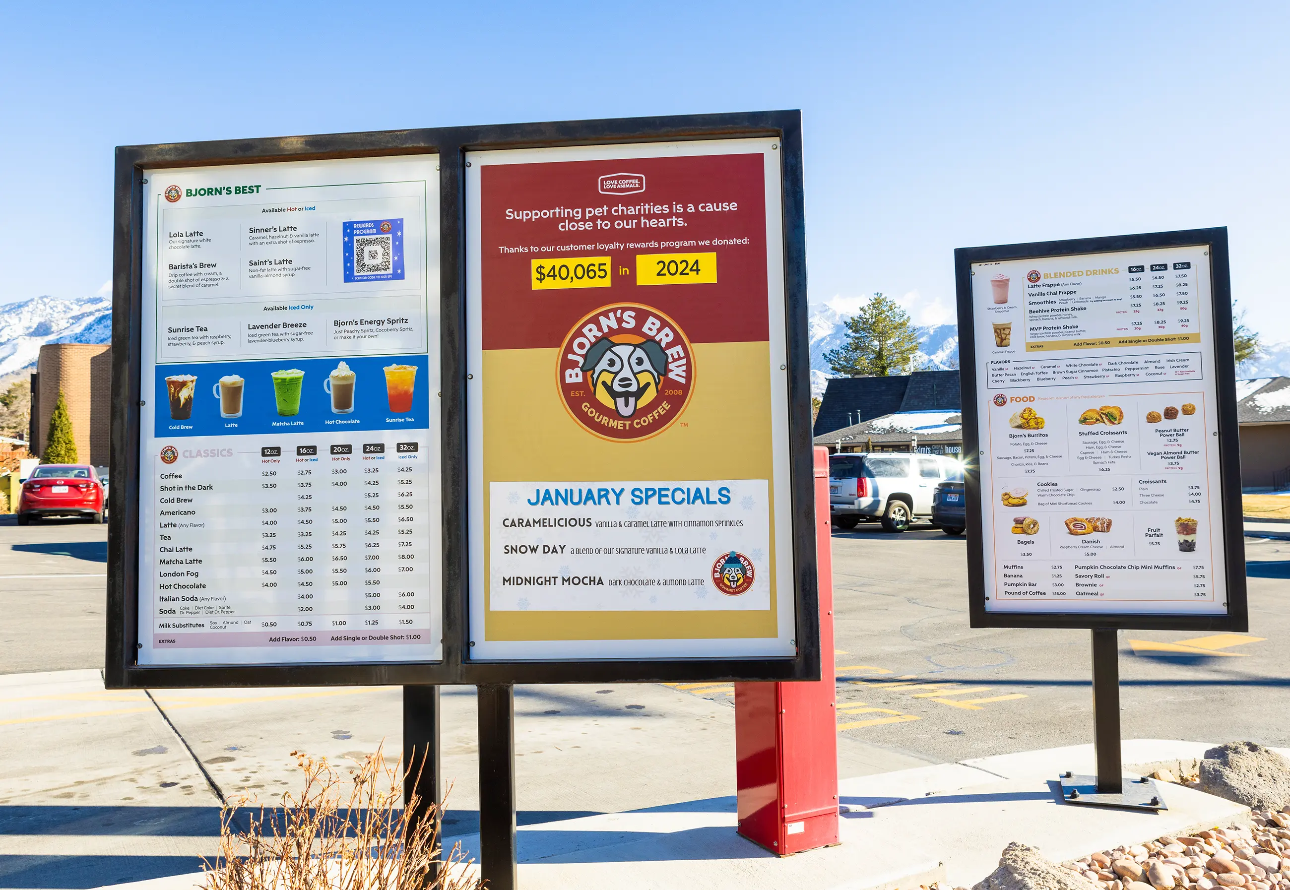 Bjorns Brew Menu Highland Location