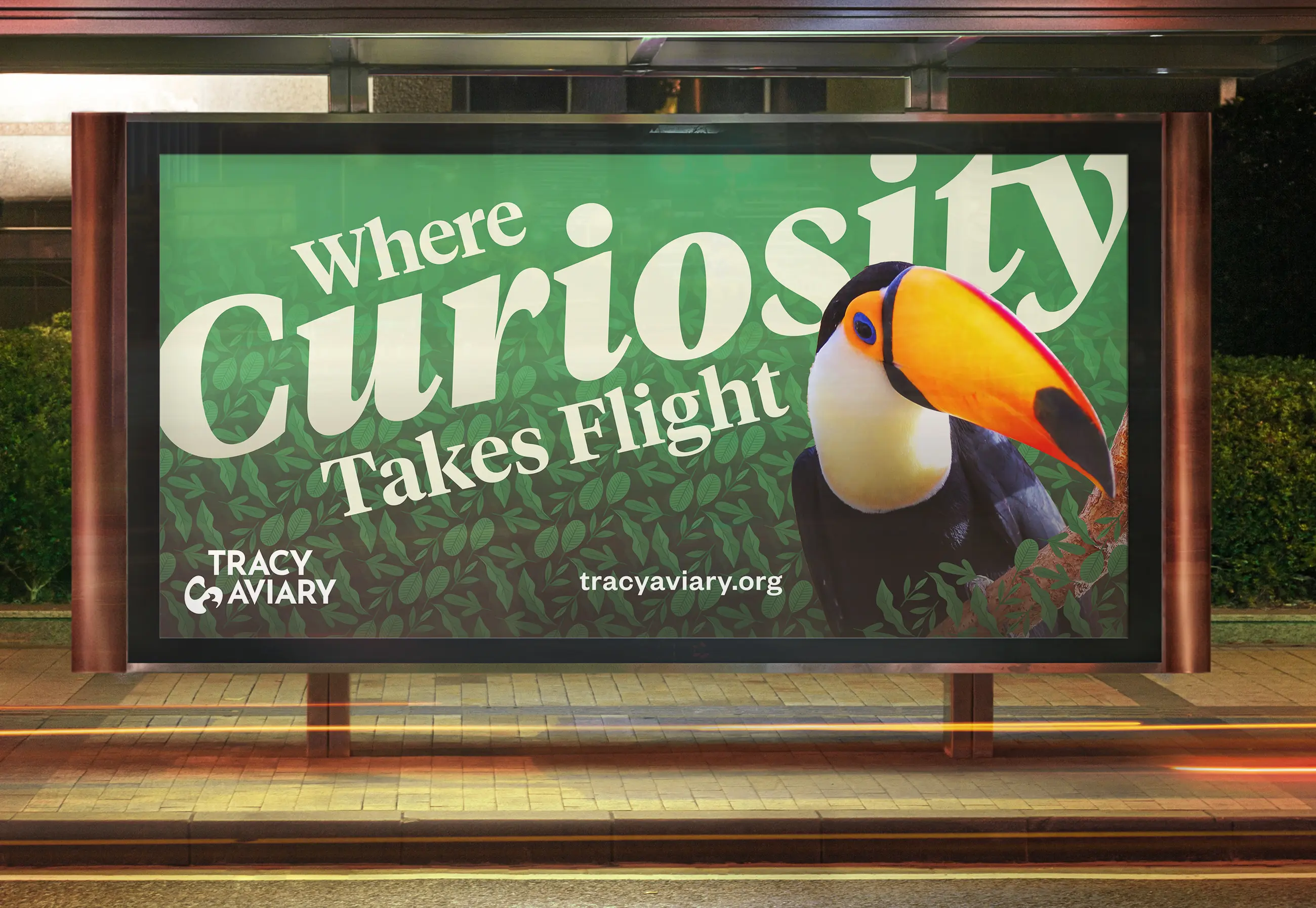 Tracy Aviary Billboard Night